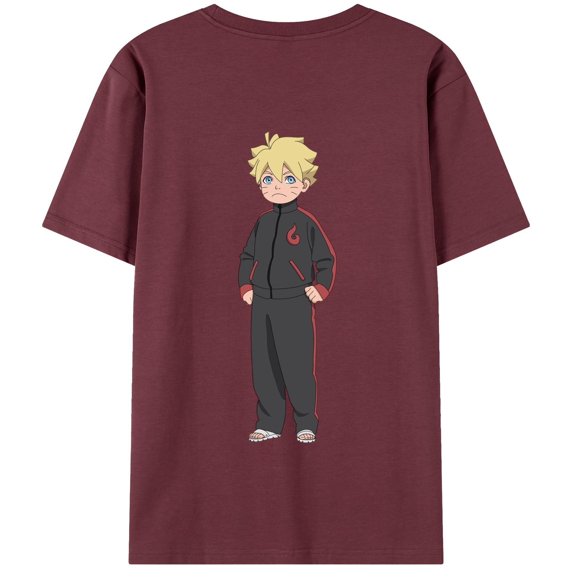 （画像用） NARUTO -ナルト- うずまき ボルト Uzumaki Boruto 綿100％半袖Tシャツ（背面プリント）